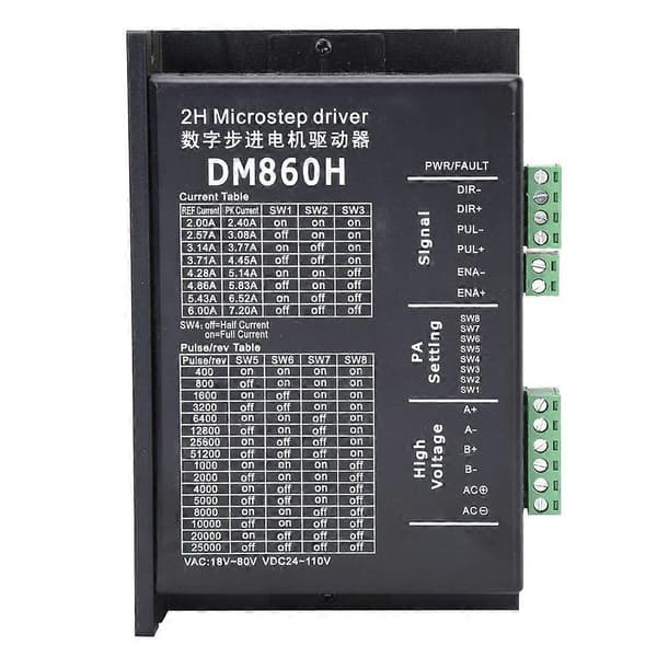 Trindemotor Driver 2-Fase Optisk Isolering Signal Input Universal NEMA23 NEMA34 DM860H