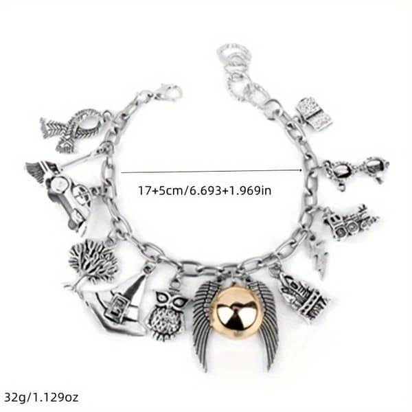 Harry Potter-serie kombination metall snaffervingar armband