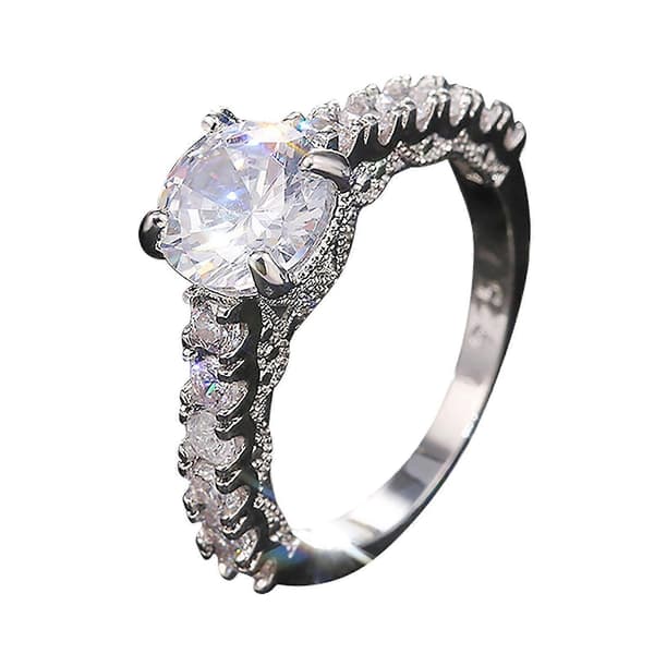 Dam Diamant Kopparlegering Ring Mode Ring Smycken Armband