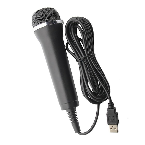 Universal USB Kablet Mikrofon Karaoke Mikrofon til Switch Wii PS4 PS3 XBOX ONE/360/ PC/PS2