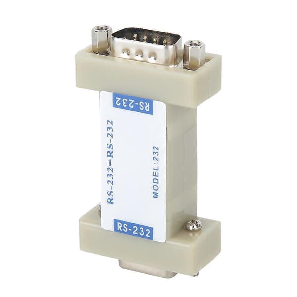RS232 til RS232 Optoelektronisk Isolator med DB9-kontakt