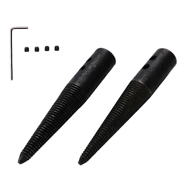 3 stk/1 sett Poleringsforbindelsesstang Konisk Spindel Adapter Gjenget for Benkbuffer Polering