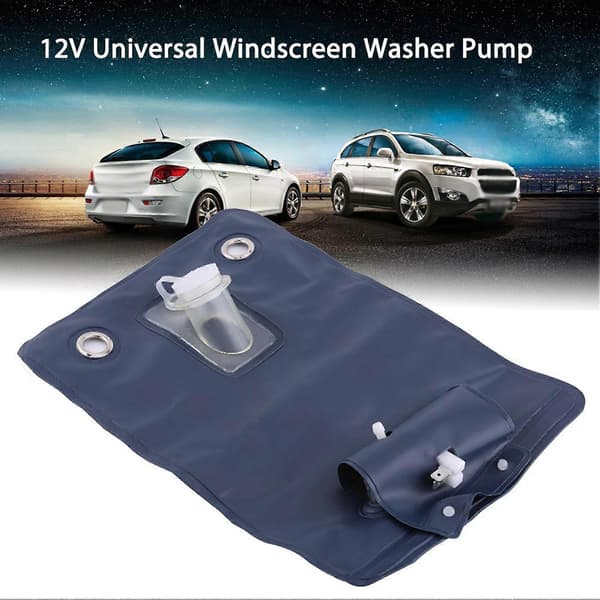 12V Universal Vindusspylerpumpeposesett med Jet-knappbryter for klassiske biler
