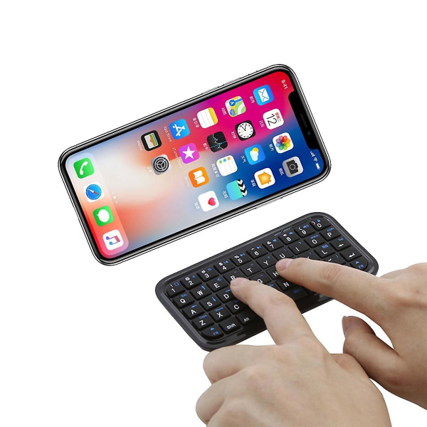 Mini Bluetooth trådløst tastatur bærbart lite håndtastatur for Android smarttelefon bærbar PC