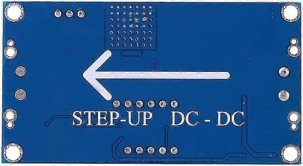 DC-til-DC Boost Modul, Power Step Up Konverter Regulator Spændingskonverter med Digital Voltmeter (1 stk, Blå) -Z