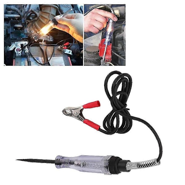 Bilspänningstestpenna 6V-12V Auto DC Elektrisk Testare Maskinunderhåll Skruvmejsel Noggrann Lågspänningskrets Feltestverktyg