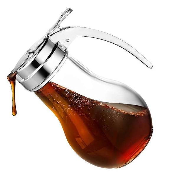 14 Oz Glas Sirupsdispenser, Drypfri Glas Sirupsflaske