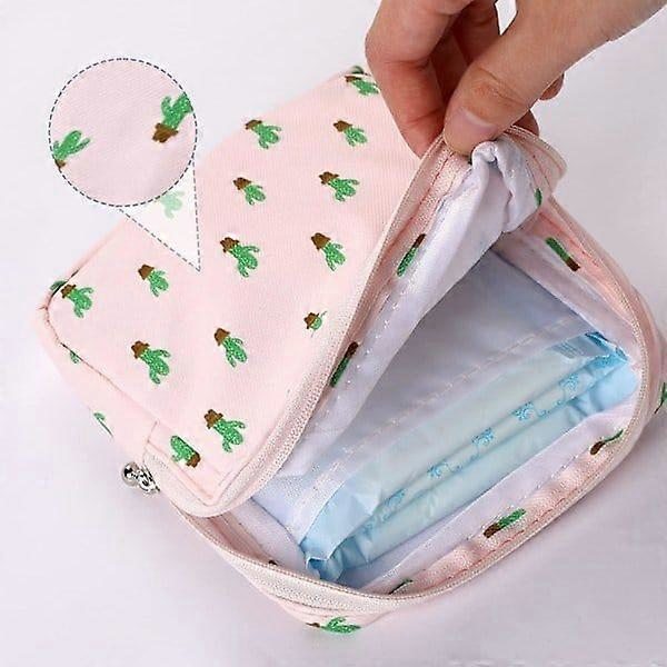 3 st menstruationsväskor, sanitetsbindaväska, första mensväskan, bärbar väska för menstruation