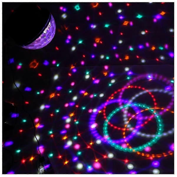 Dmx512 Lysscene Dj Disco Pære Led Rgb Lampe Krystallkule Spotlight Soiree Klubb Bar