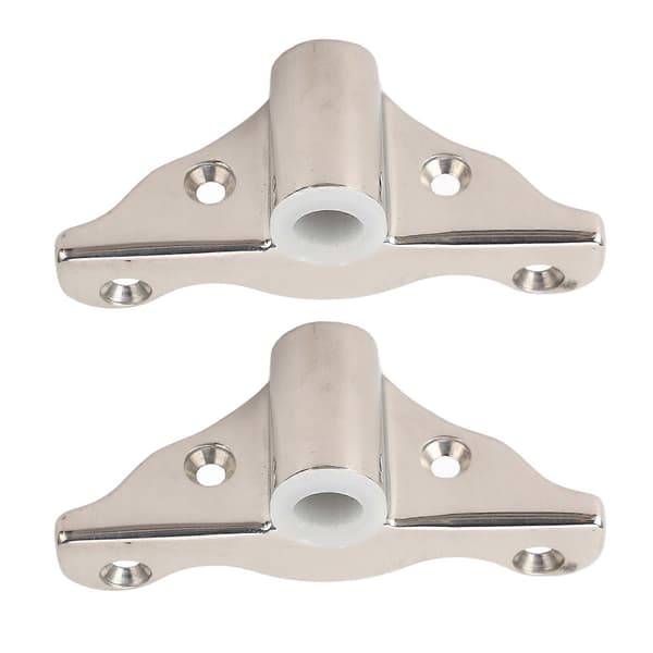 2 stk. 1/2 tommer Åreholder Sokkel 316 Rustfrit Stål Poleret Finish Sidemontering til Yacht RV Marine