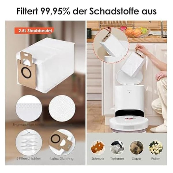 Tilbehørssett for D10 Plus, Z10 Pro, L10 Plus hovedbørste, reservedeler og tilbehør til robotstøvsuger