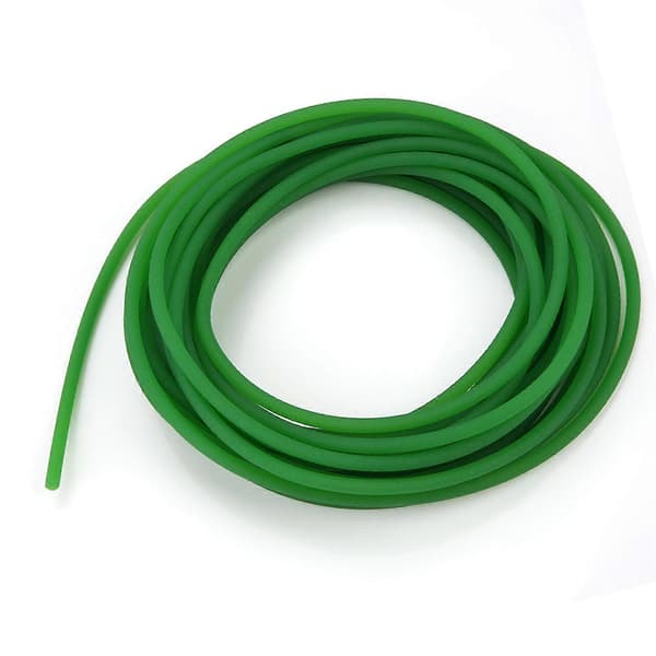 Grön Grov Yta PU Polyuretan Rund Rem för Drivöverföring (5mm*10m)