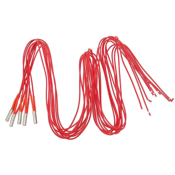 5 stk. 3D-skriver Varmerør Patronvarmer Ekstruder Hotend Stang Rustfritt Stål DC12V 40W 1 Meter Lengde YEMAA