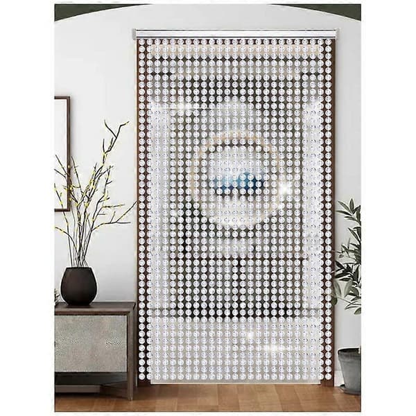 Transparent pärldörrgardin 80 x 180 cm