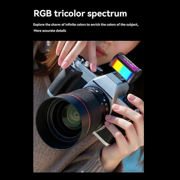 RGB Mini LED-lys 400-750nM Kamerafylllys med Cold Shoe-feste