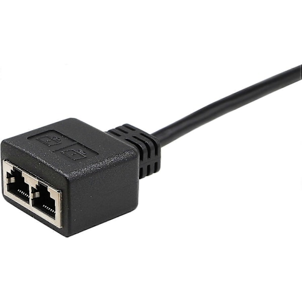 Med RJ45-adapterkabeln (ny) med en 15\" RJ45-adapter (ny) kan du växla nätverket mellan två datorer (inte som en nätverkssplitter).