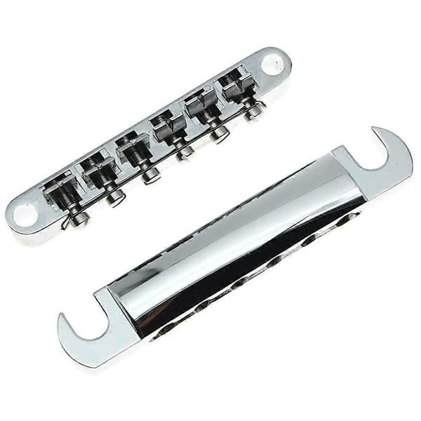 Tune-O- Bridge och Tailpiece med Studs Set för ABR-1 Bridge Style LP Elektrisk Gitarr Ersättning,B