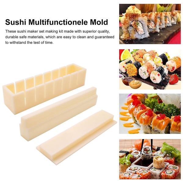 Sushi Maker Risform Japanse Kakeform Multifunksjonell Form Sushi Making Kit Hjerte Sushi Form Rund Sushi Form