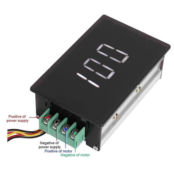 15A DC Motor Hastighetsregulator 6V 12V 24V 36V 48V Digital Display Regulator Kontroller YEMAA
