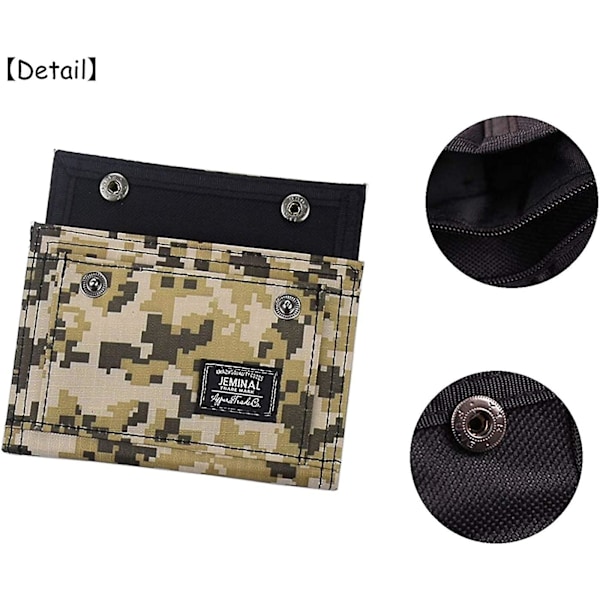 Camo-mönstrad plånbok för män, tonårspojkar, plånböcker för barn