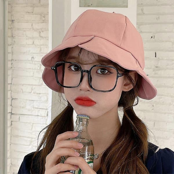 Solhattar för kvinnor, Mode Et Cap Justerbar Fi Hatt Volangblad Brätte Pink