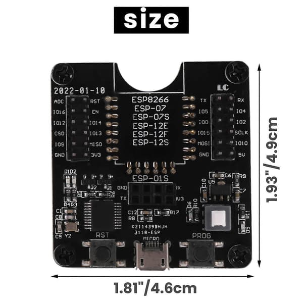 ESP8266 Kehityskortin Polttolaitejärjestelmämoduuli ESP-12F ESP-07S ESP-12S ESP-32 ESP-18T:lle