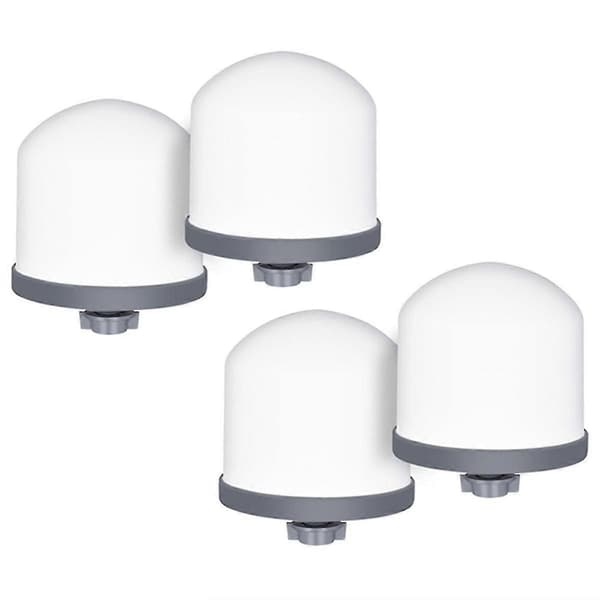 4-pak Erstatnings Keramisk Dome Vandfilter 0,2 til 0,5 mikron til Bordplade Bærbart Vandrensningssystem