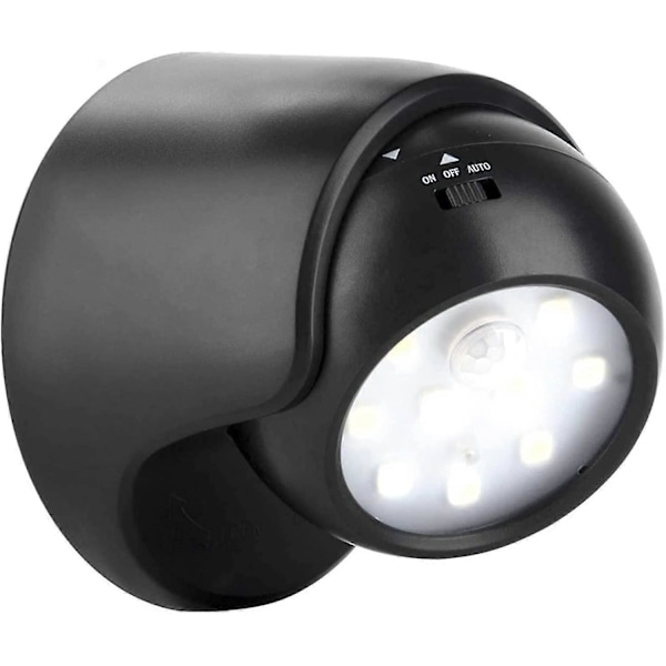 Ulkokäyttöön tarkoitettu LED-kohdevalaisin, ulkokäyttöön tarkoitettu kohdevalaisin liiketunnistimella, langaton ulkokäyttöön tarkoitettu LED-kohdevalaisin, 1000 lumenia, irrotettava pallo, 360 asteen kierto ja kallistus