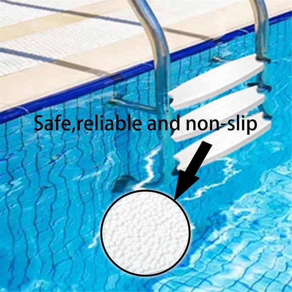 2-pack Universal Stegar för Pooltrappor, 18 tum, Tunga, Gjutna Plaststegar