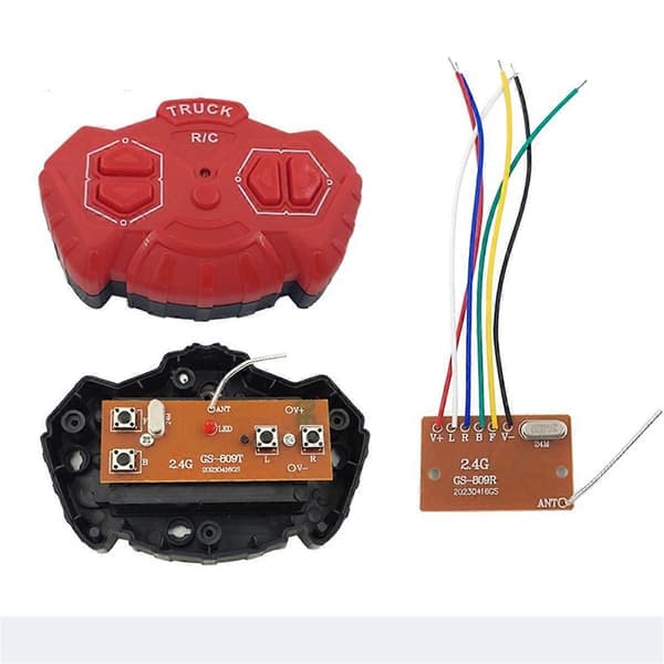 2.4G Fireveis Fjernkontrollmodul 4CH RC Fjernkontroll Sender Mottaker Kretskort Tilbehør