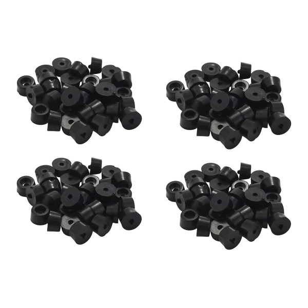 Home Furniture Black Rubber Feet 13 Mm X 7 Mm 120 Pcs