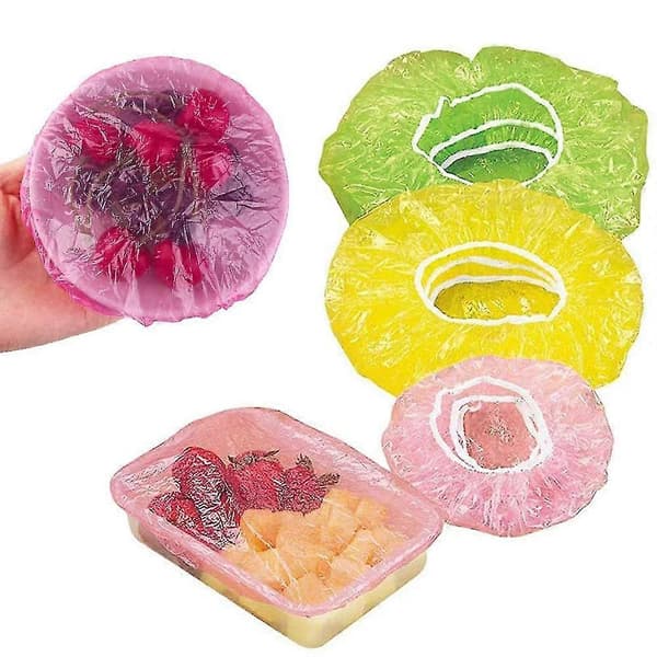 60 st Elastiska Färgglada Skålskydd Återanvändbara Elastiska Mat Skål Förvaringsskydd Elastiska Matförvaringsskydd för Behållare
