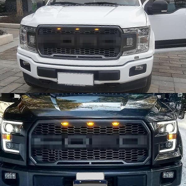 3 stk. Røget Amber Gul LED Front Grill Kørelys til Ford Raptor F-150