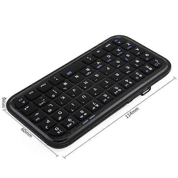 Mini Bluetooth Trådløst Tastatur Bærbart Lite Håndtastatur for Android Smarttelefon Nettbrett Laptop PC