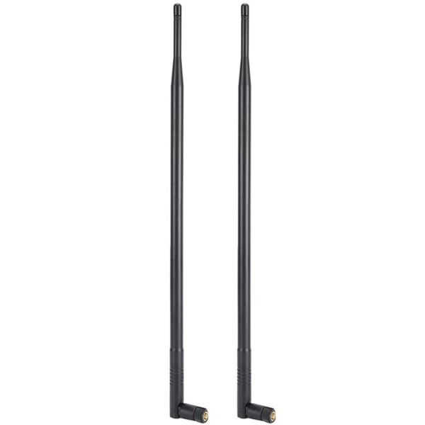 2x 12dbi Wifi-antenne, 2,4g/5g Dual Band High Gain Langrækkende Wifi-antenne med Rpsma-stik Fo