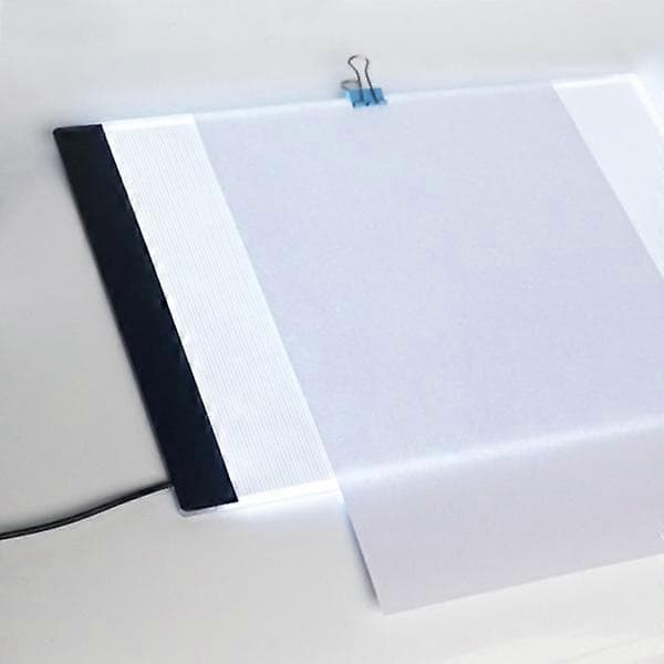 A4 LED Ritbord - Ljusbord / Ljusplatta - Portabel Vit