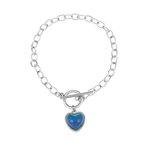 Farveskiftende Armbånd Hjerteform Kvinder Piger Smykkegave