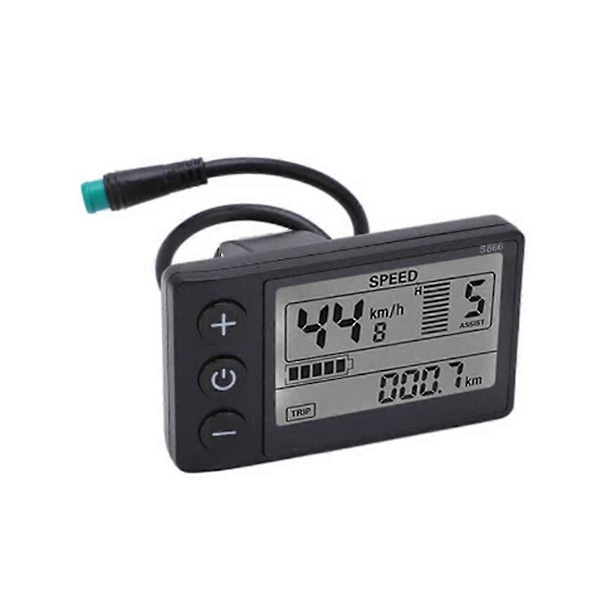 24v 36v 48v 60v Vedenpitävä LCD-näyttö S866 Ohjainpaneeli Kojelauta Sähköpyörän näyttö El