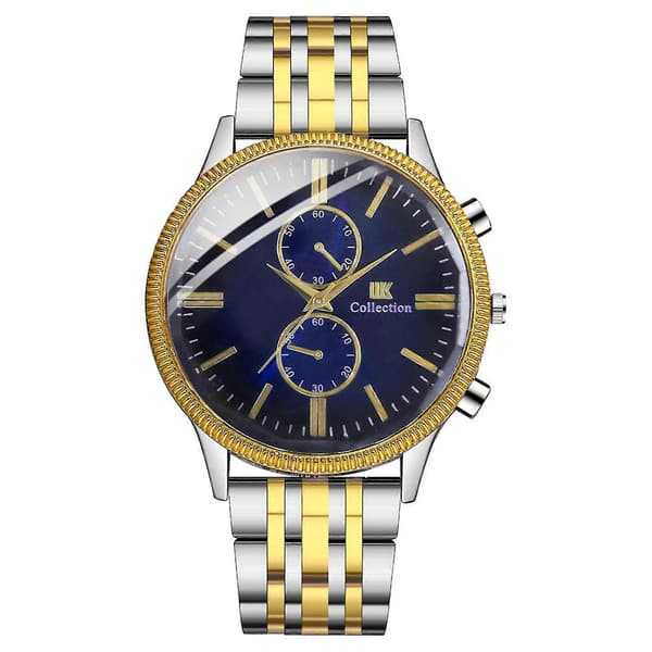 Herre Modeur Ur Rustfrit Stål Casual Kjole Armbåndsur Krystal Smykker