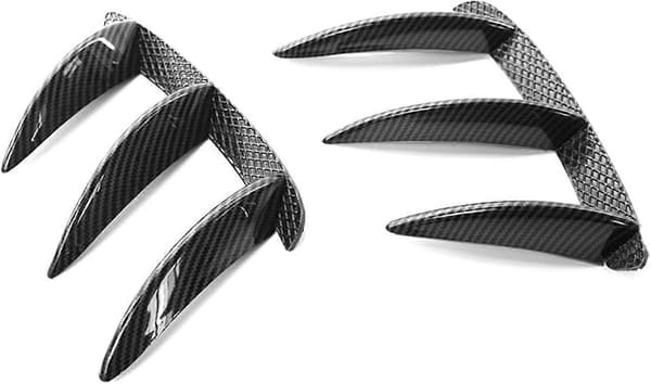 Karbonfiber Bakfanger Leppe Spoiler Canards Vifter for W176 A200 A250 A45 Bil