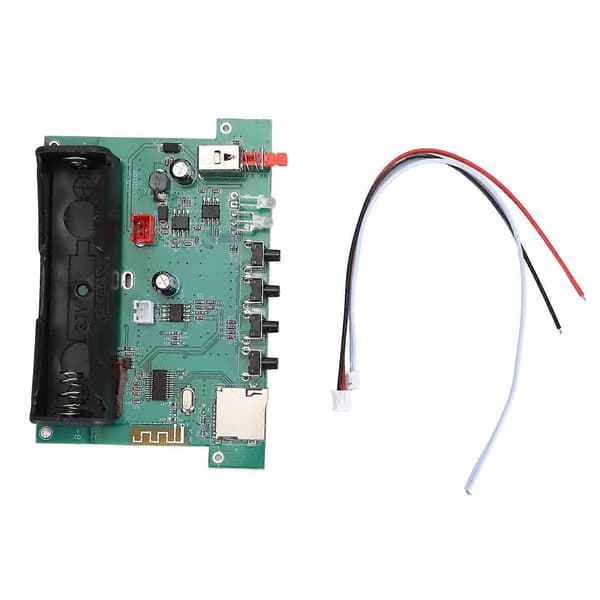 Bluetooth Lyddekoderkort Type C Solaropladning Multifunktionelt Stereomodtagermodul til DIY