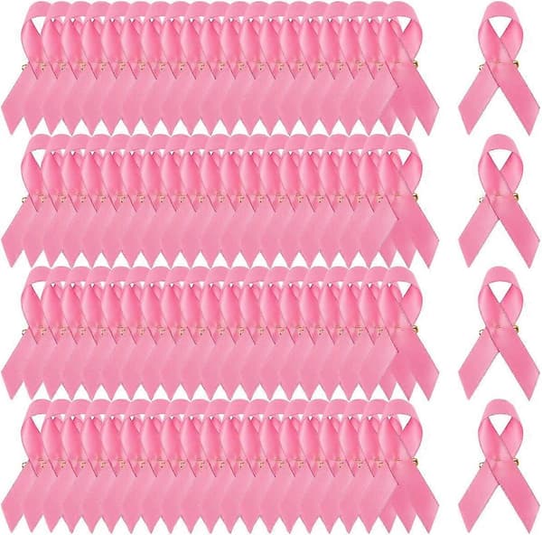 200 stk rosa salgsfremmende båndnål, båndslagstift, satengstoffbånd