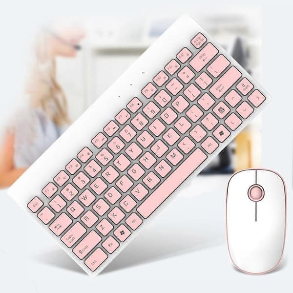 Trådløst Justerbart Mekanisk Tastatur 1500DPI Mus Sæt til Bærbar Computer