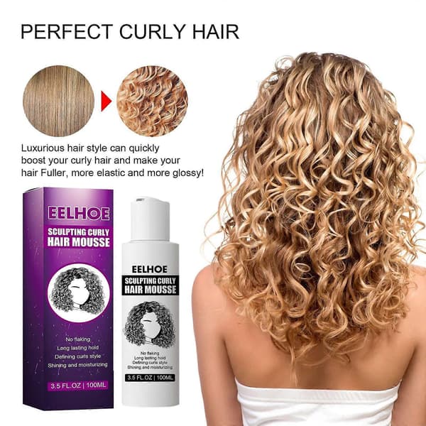Styling Elastin Curl Återfuktande Fluffig Styling Naturlig Volym Hårbehandling