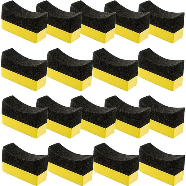18-pack Däckdressing Applikator Pads Däckglans Applikator Dressing Pad Polerande Svamp För Bil Gl