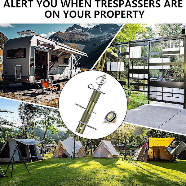 Perimeter Rejsealarm med Rejsesnor, Camping Rejsesnor Alarmenhed til Camping Ejendomssikkerhed