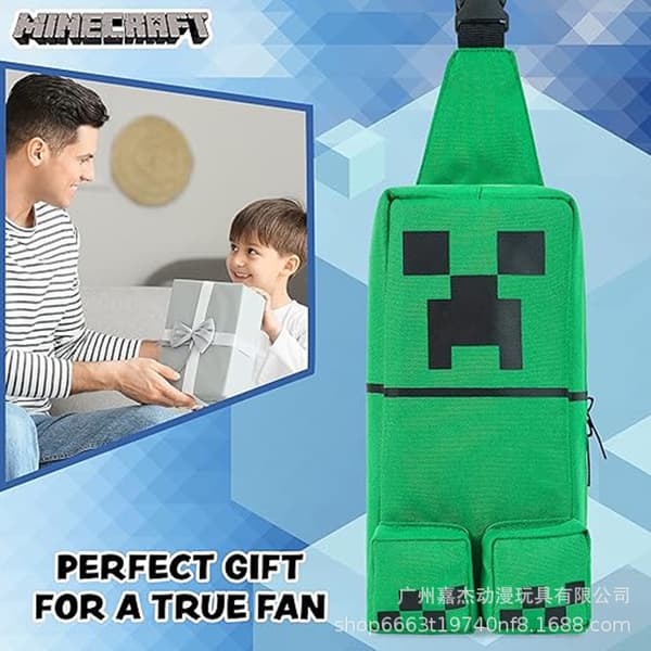 Minecraft speltillbehör: Minecraft ryggsäck, Creeper axelväska