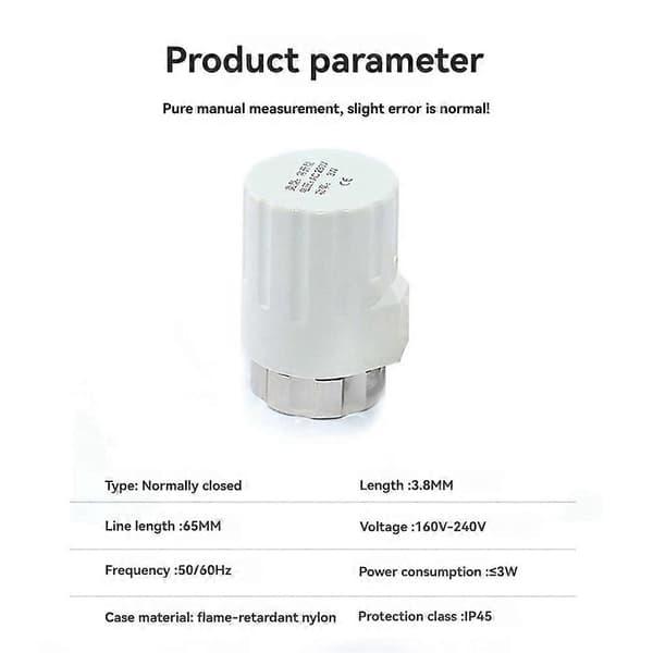 M30 X 1.5mm Elektrisk Gulvvarme TRV Konstant Temperatur Radiator