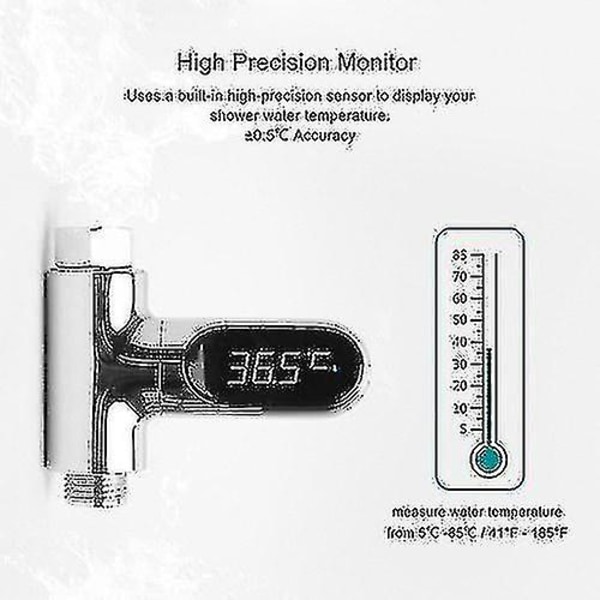 Led Display Vandmåler Digitalt brusetermometer Badetemperaturovervågning Vandtemperatur