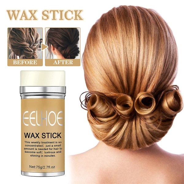 Hair Wax Stick, Styling Wax för släta peruker, Slick Stick för hår Icke-fettigt styling hår Pomade Stick för Fly Away Edge Frizz-hår
